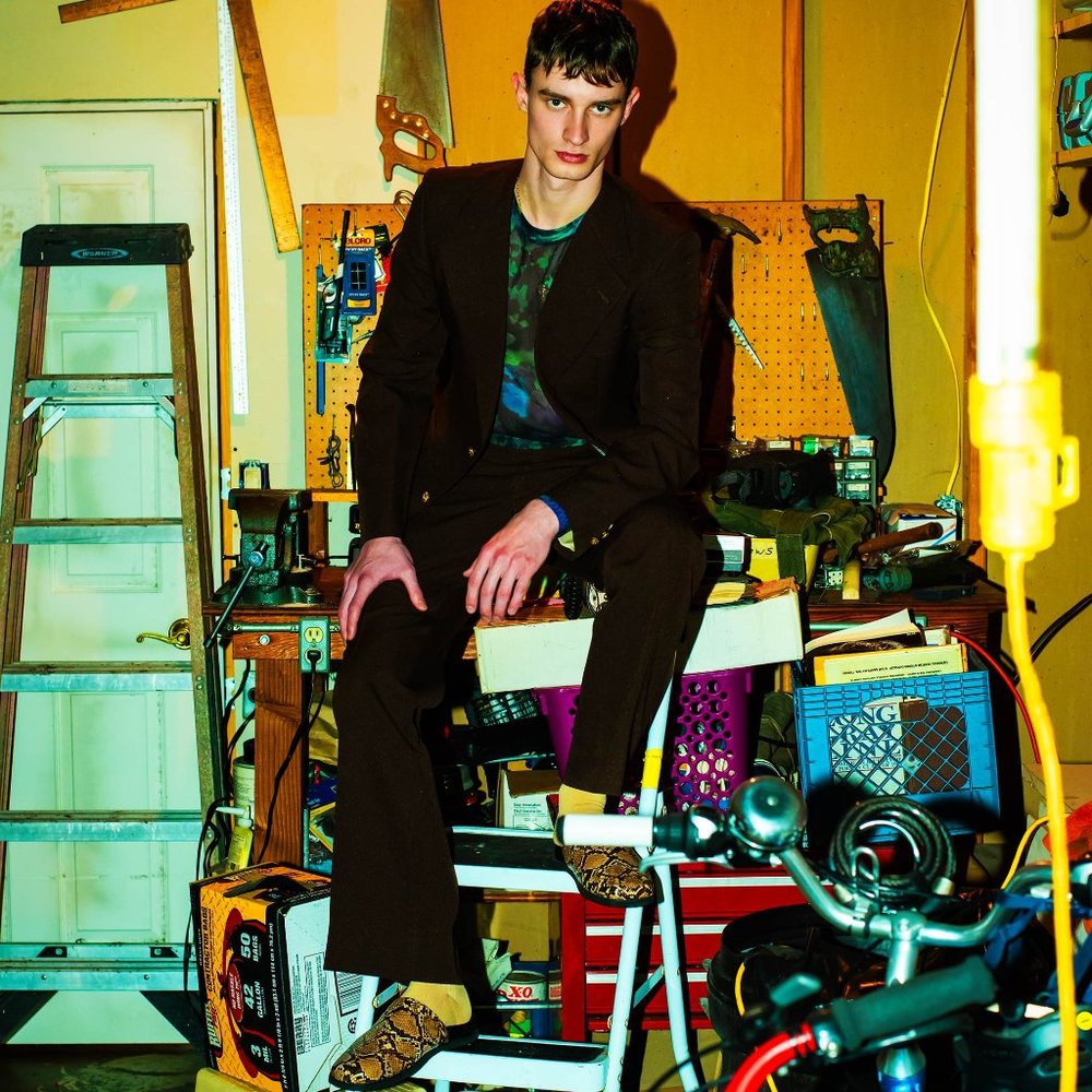 Stunning 70s Brown Geoffrey Beane Suit | Size 38 (Very Red Carpet / Gucci)